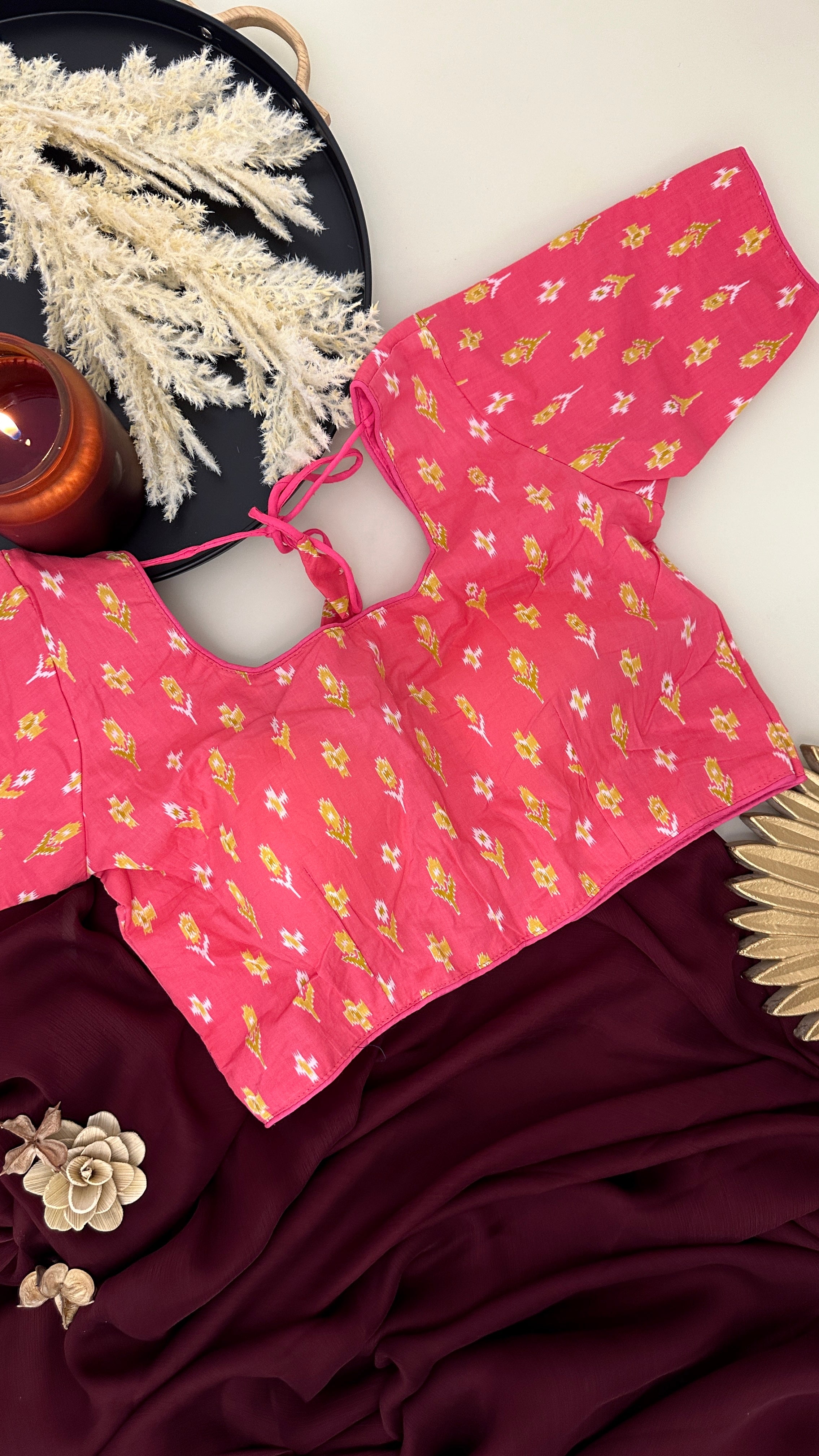 Pink Printed Blouse